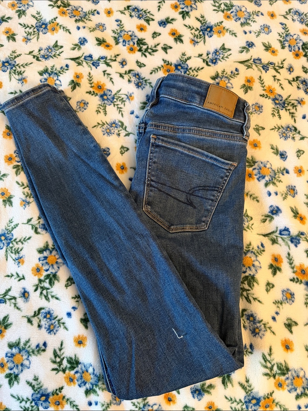 American Eagle Outfitters Dark Blue Women's Skinny Jeans